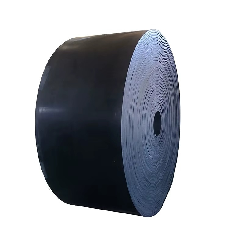 Heat resistant conveyor belt carrying hot sinter or coke